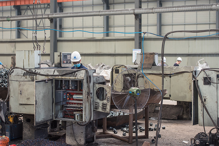 朔州网架配件-锥头加工车间