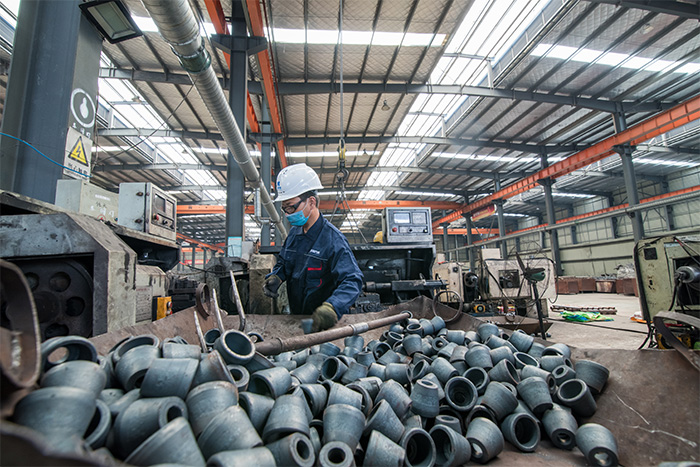 朔州网架配件-锥头加工车间